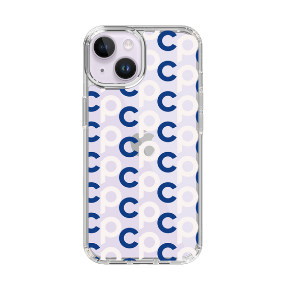Slim Protection Case［ Original - CASEPLAY Initial All-over Pattern - Navy ］