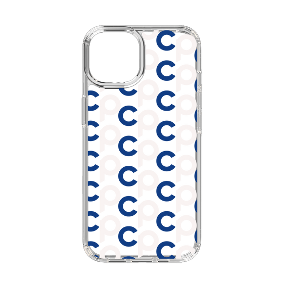 Slim Protection Case［ Original - CASEPLAY Initial All-over Pattern - Navy ］