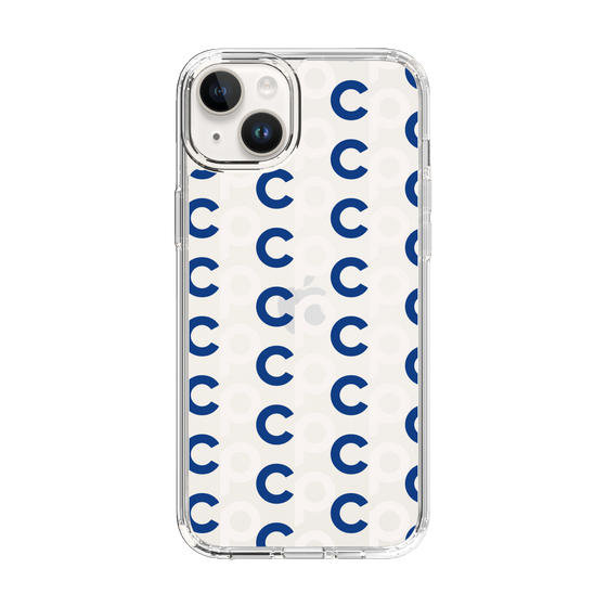Slim Protection Case［ Original - CASEPLAY Initial All-over Pattern - Navy ］