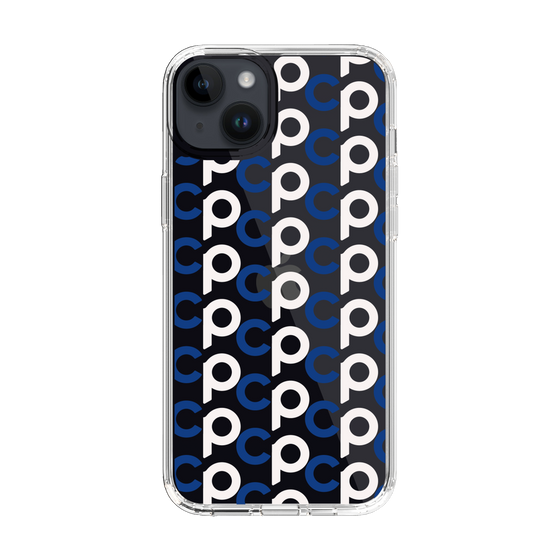 Slim Protection Case［ Original - CASEPLAY Initial All-over Pattern - Navy ］