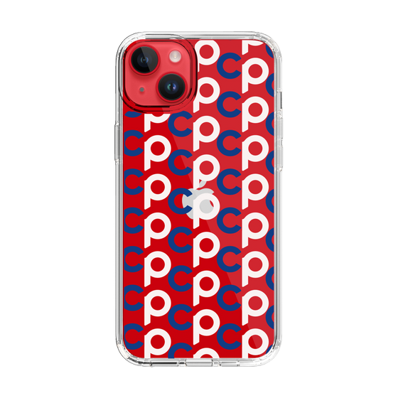 Slim Protection Case［ Original - CASEPLAY Initial All-over Pattern - Navy ］