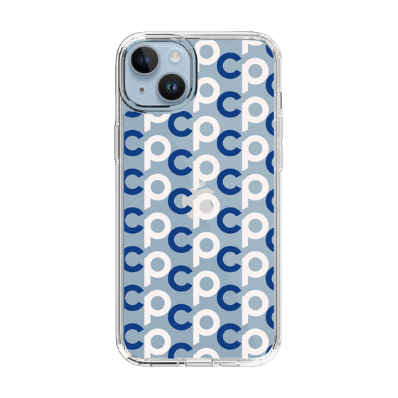 Slim Protection Case［ Original - CASEPLAY Initial All-over Pattern - Navy ］