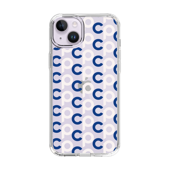 Slim Protection Case［ Original - CASEPLAY Initial All-over Pattern - Navy ］