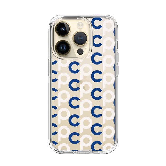 Slim Protection Case［ Original - CASEPLAY Initial All-over Pattern - Navy ］