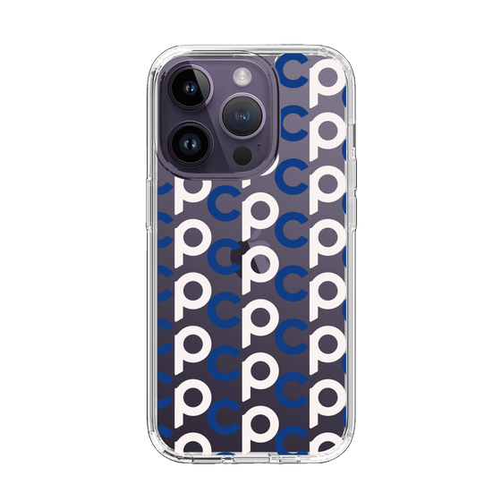 Slim Protection Case［ Original - CASEPLAY Initial All-over Pattern - Navy ］