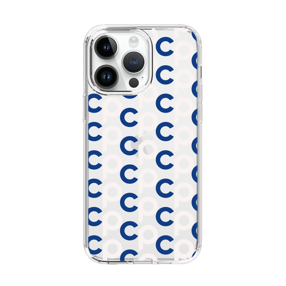 Slim Protection Case［ Original - CASEPLAY Initial All-over Pattern - Navy ］