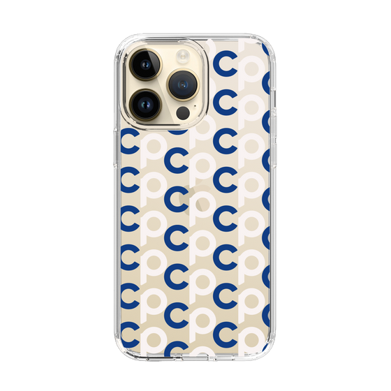 Slim Protection Case［ Original - CASEPLAY Initial All-over Pattern - Navy ］