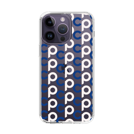 Slim Protection Case［ Original - CASEPLAY Initial All-over Pattern - Navy ］