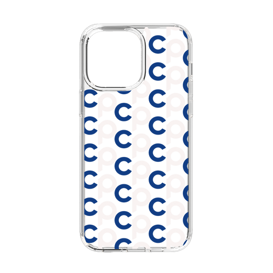 Slim Protection Case［ Original - CASEPLAY Initial All-over Pattern - Navy ］
