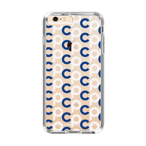 Slim Protection Case［ Original - CASEPLAY Initial All-over Pattern - Navy ］