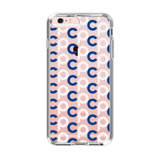 Slim Protection Case［ Original - CASEPLAY Initial All-over Pattern - Navy ］