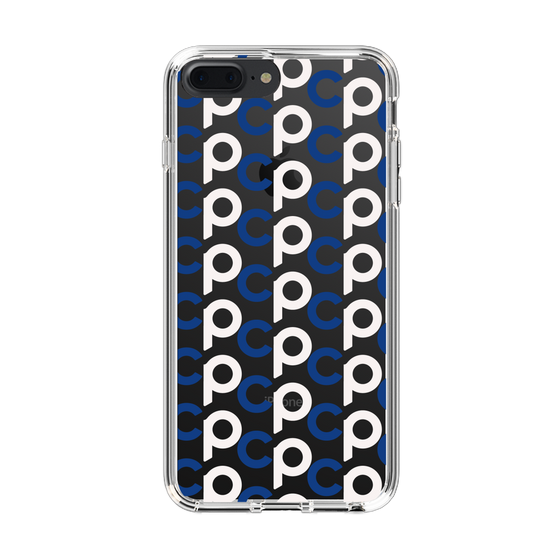 Slim Protection Case［ Original - CASEPLAY Initial All-over Pattern - Navy ］