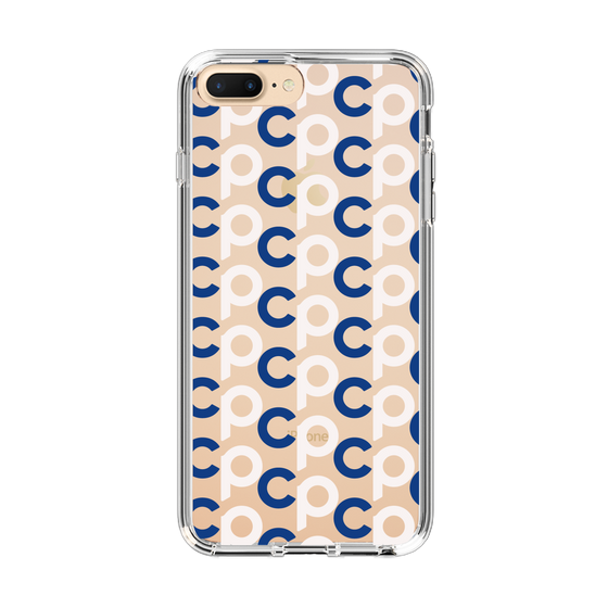 Slim Protection Case［ Original - CASEPLAY Initial All-over Pattern - Navy ］