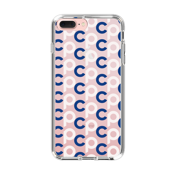 Slim Protection Case［ Original - CASEPLAY Initial All-over Pattern - Navy ］