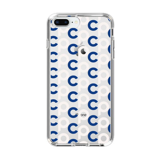 Slim Protection Case［ Original - CASEPLAY Initial All-over Pattern - Navy ］