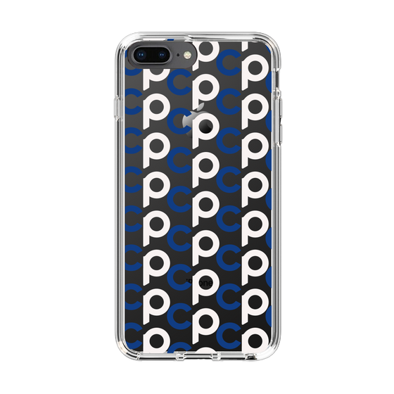 Slim Protection Case［ Original - CASEPLAY Initial All-over Pattern - Navy ］