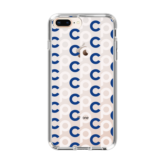 Slim Protection Case［ Original - CASEPLAY Initial All-over Pattern - Navy ］