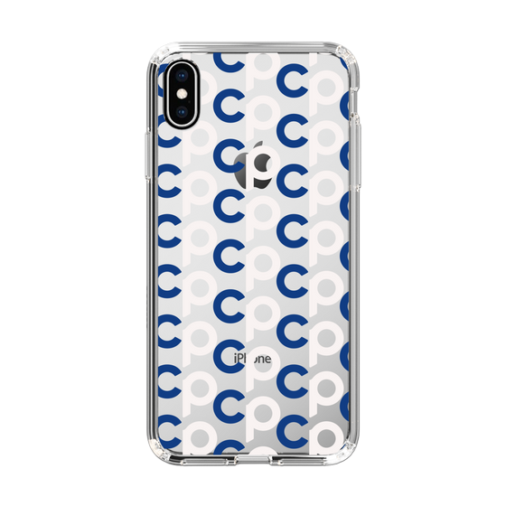 Slim Protection Case［ Original - CASEPLAY Initial All-over Pattern - Navy ］