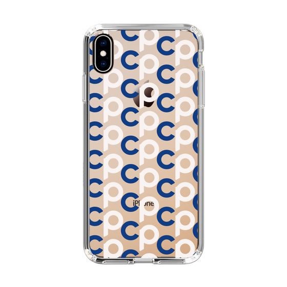 Slim Protection Case［ Original - CASEPLAY Initial All-over Pattern - Navy ］