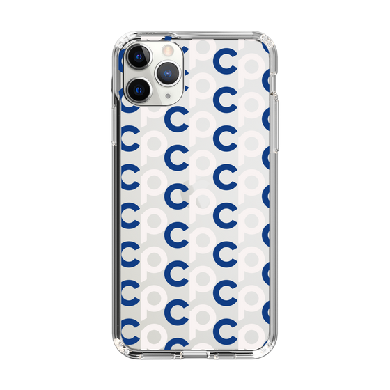 Slim Protection Case［ Original - CASEPLAY Initial All-over Pattern - Navy ］