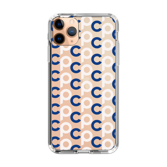 Slim Protection Case［ Original - CASEPLAY Initial All-over Pattern - Navy ］