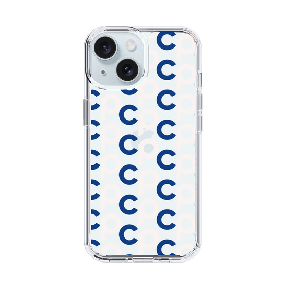Slim Protection Case［ Original - CASEPLAY Initial All-over Pattern - Navy ］