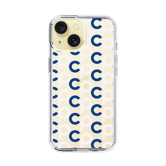 Slim Protection Case［ Original - CASEPLAY Initial All-over Pattern - Navy ］