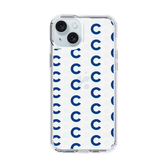Slim Protection Case［ Original - CASEPLAY Initial All-over Pattern - Navy ］