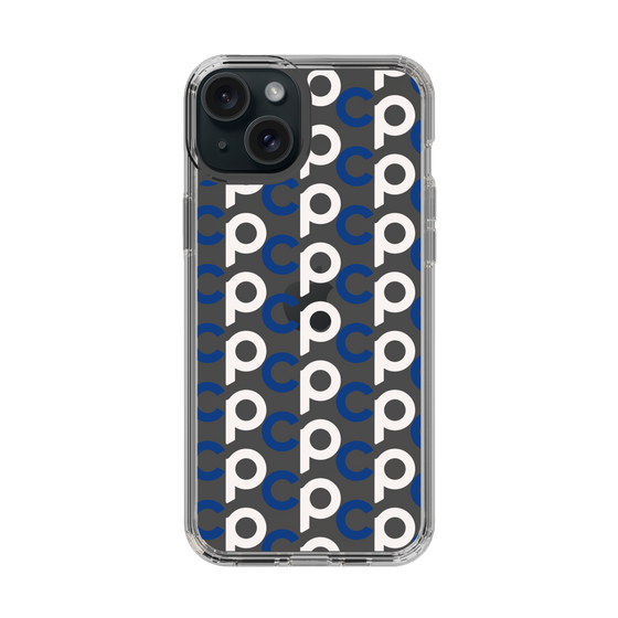 Slim Protection Case［ Original - CASEPLAY Initial All-over Pattern - Navy ］