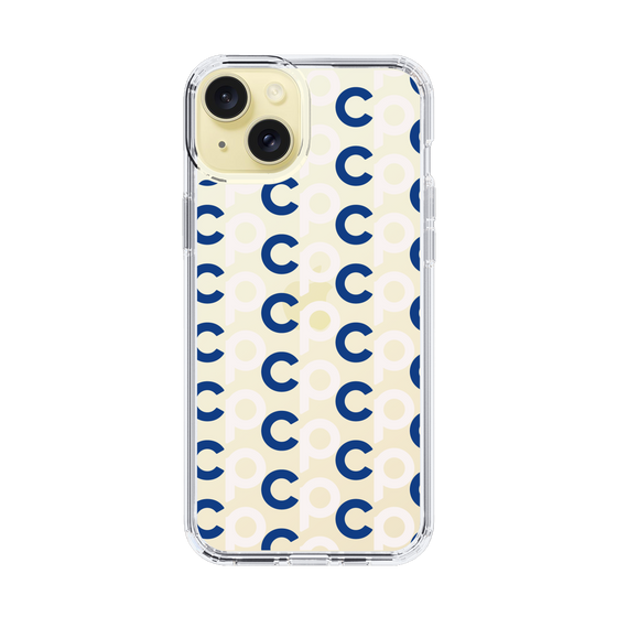 Slim Protection Case［ Original - CASEPLAY Initial All-over Pattern - Navy ］