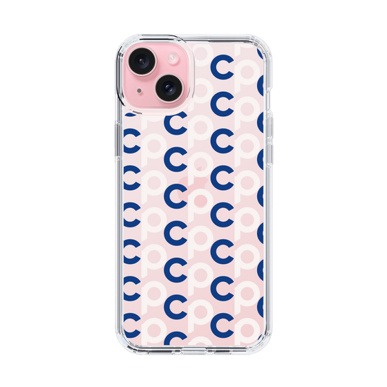 Slim Protection Case［ Original - CASEPLAY Initial All-over Pattern - Navy ］