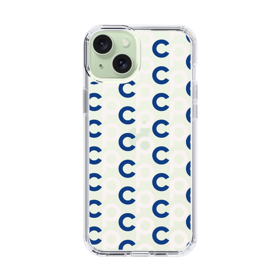 Slim Protection Case［ Original - CASEPLAY Initial All-over Pattern - Navy ］