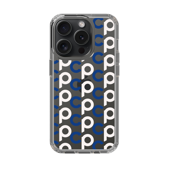 Slim Protection Case［ Original - CASEPLAY Initial All-over Pattern - Navy ］