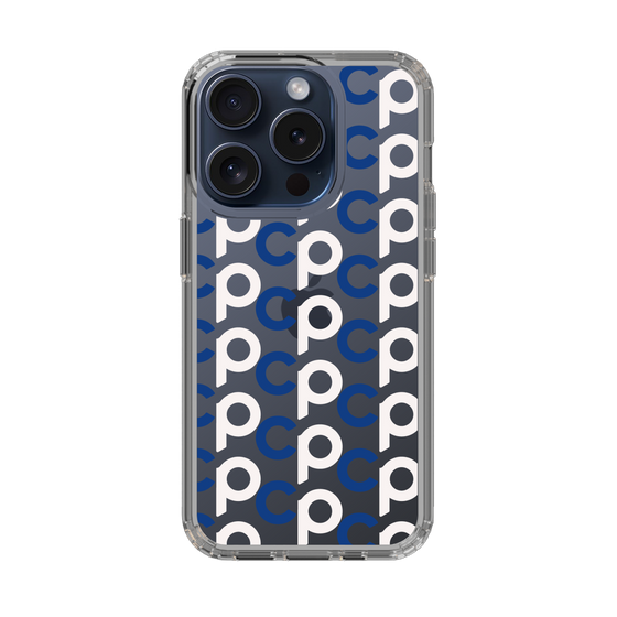 Slim Protection Case［ Original - CASEPLAY Initial All-over Pattern - Navy ］