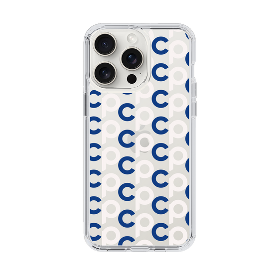 Slim Protection Case［ Original - CASEPLAY Initial All-over Pattern - Navy ］