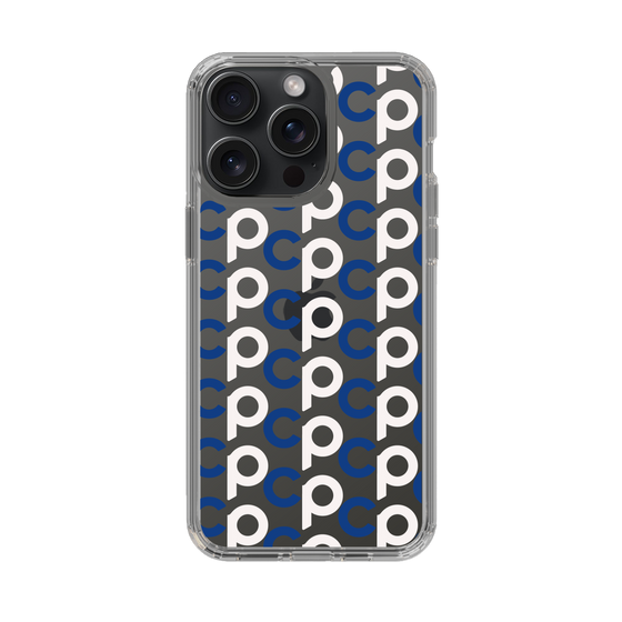 Slim Protection Case［ Original - CASEPLAY Initial All-over Pattern - Navy ］