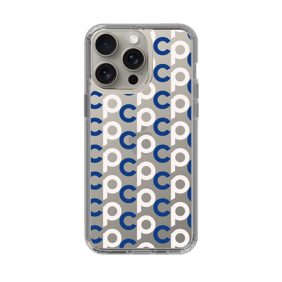 Slim Protection Case［ Original - CASEPLAY Initial All-over Pattern - Navy ］