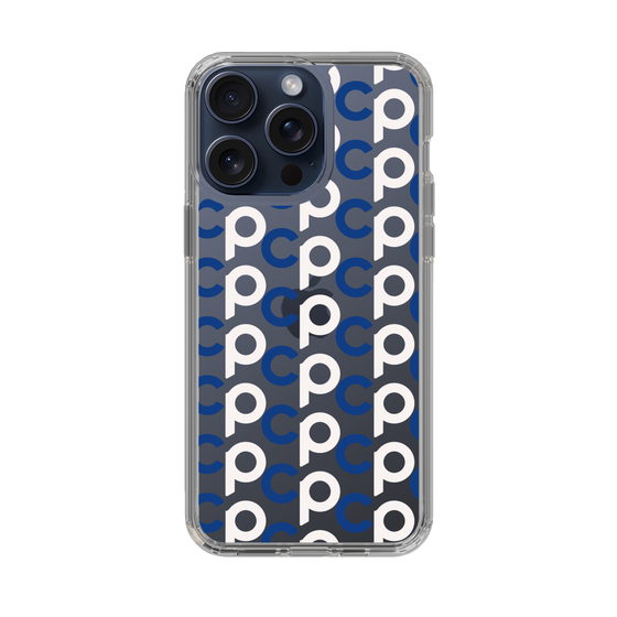 Slim Protection Case［ Original - CASEPLAY Initial All-over Pattern - Navy ］