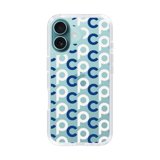 Slim Protection Case［ Original - CASEPLAY Initial All-over Pattern - Navy ］
