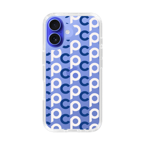 Slim Protection Case［ Original - CASEPLAY Initial All-over Pattern - Navy ］