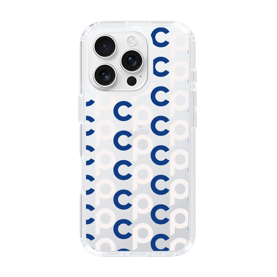 Slim Protection Case［ Original - CASEPLAY Initial All-over Pattern - Navy ］