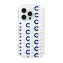 Slim Protection Case［ Original - CASEPLAY Initial All-over Pattern - Navy ］