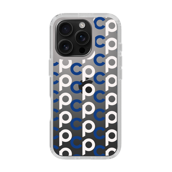 Slim Protection Case［ Original - CASEPLAY Initial All-over Pattern - Navy ］