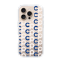 Slim Protection Case［ Original - CASEPLAY Initial All-over Pattern - Navy ］