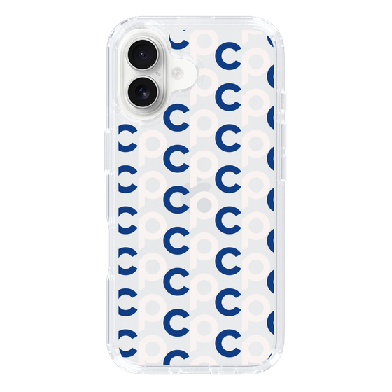 Slim Protection Case［ Original - CASEPLAY Initial All-over Pattern - Navy ］