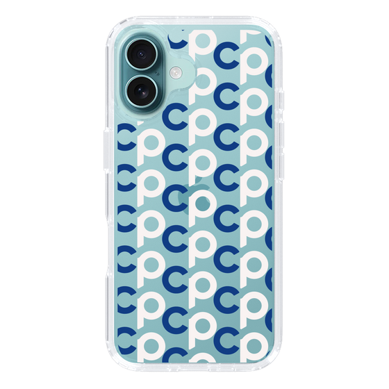 Slim Protection Case［ Original - CASEPLAY Initial All-over Pattern - Navy ］