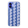 Slim Protection Case［ Original - CASEPLAY Initial All-over Pattern - Navy ］