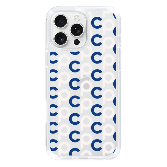 Slim Protection Case［ Original - CASEPLAY Initial All-over Pattern - Navy ］