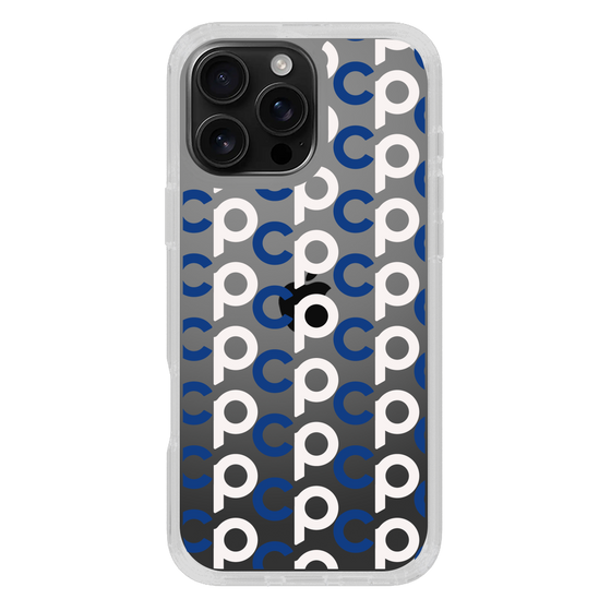 Slim Protection Case［ Original - CASEPLAY Initial All-over Pattern - Navy ］