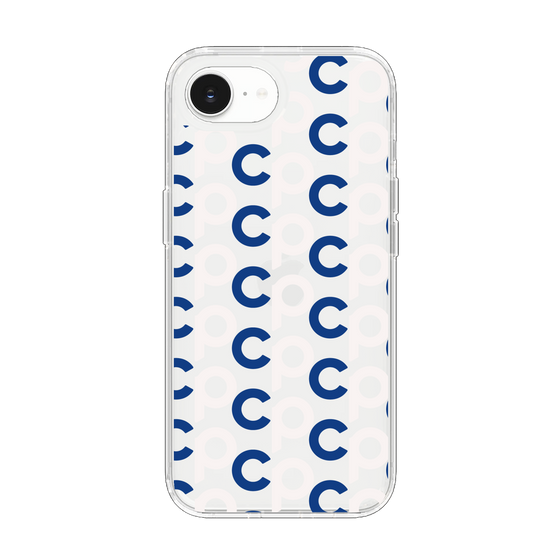 Slim Protection Case［ Original - CASEPLAY Initial All-over Pattern - Navy ］